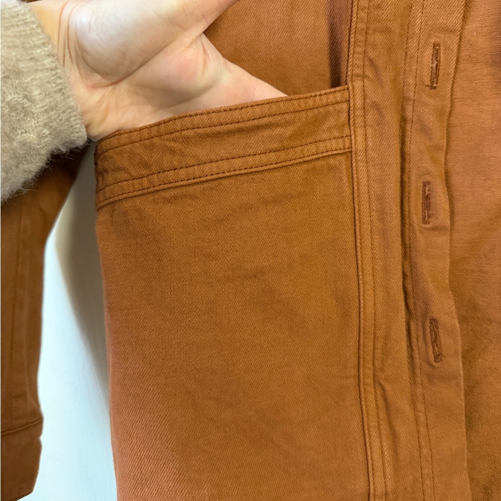Sezane Will jacket in Denim Brown, size XS - Picture 4 of 6